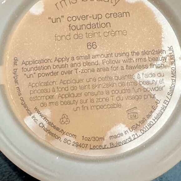 RMS Beauty Cream Foundation Cream Luminous Finish 66 golden sienna - Picture 6 of 6